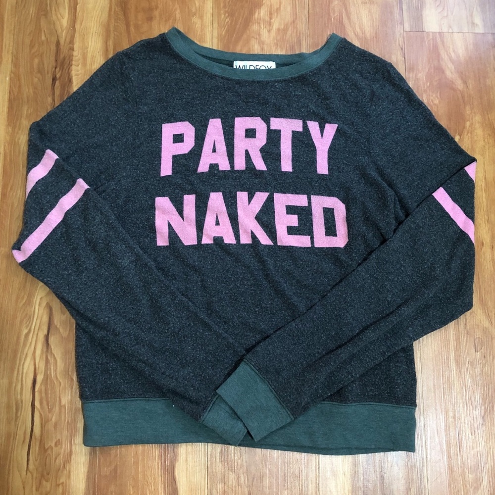 WILDFOX ‘Party Naked’ Baggy Beach Jumper
